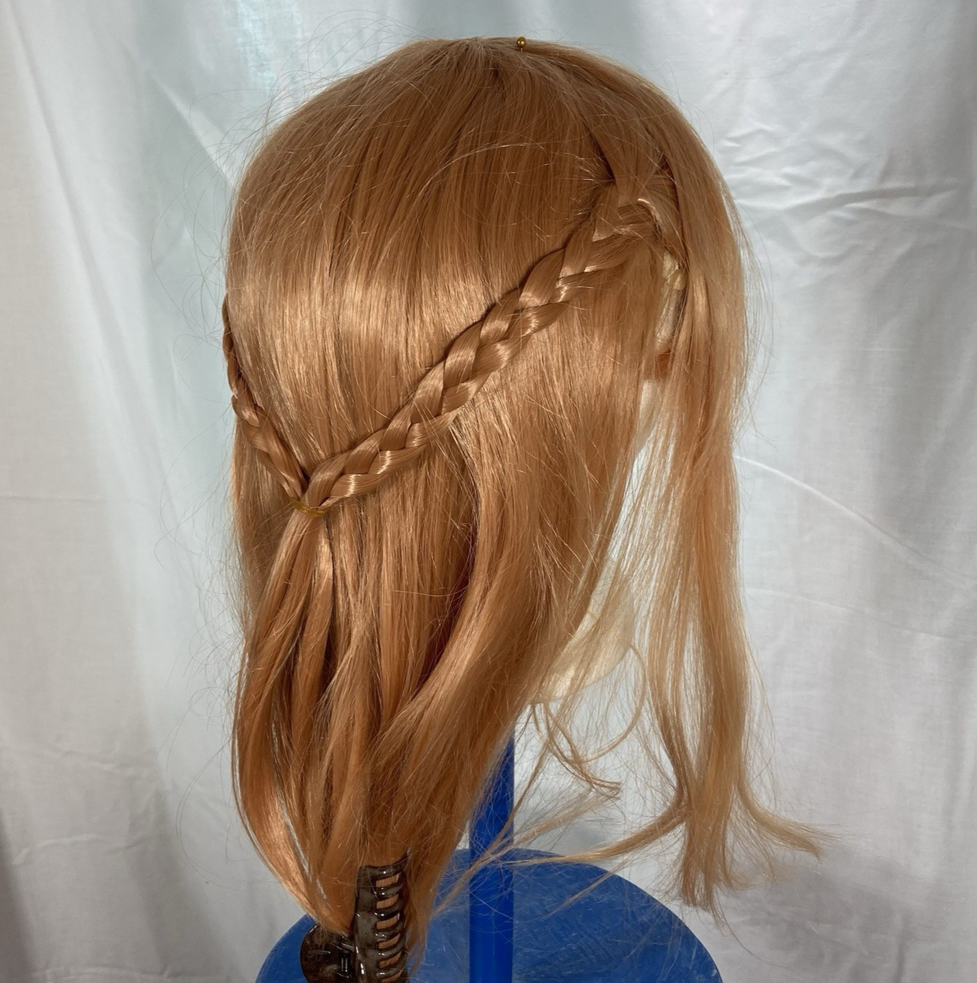 Cosplay Wigs, Set of 4 (Gold, Pink, Gray, Amber), Plus Stand (made by Dad)