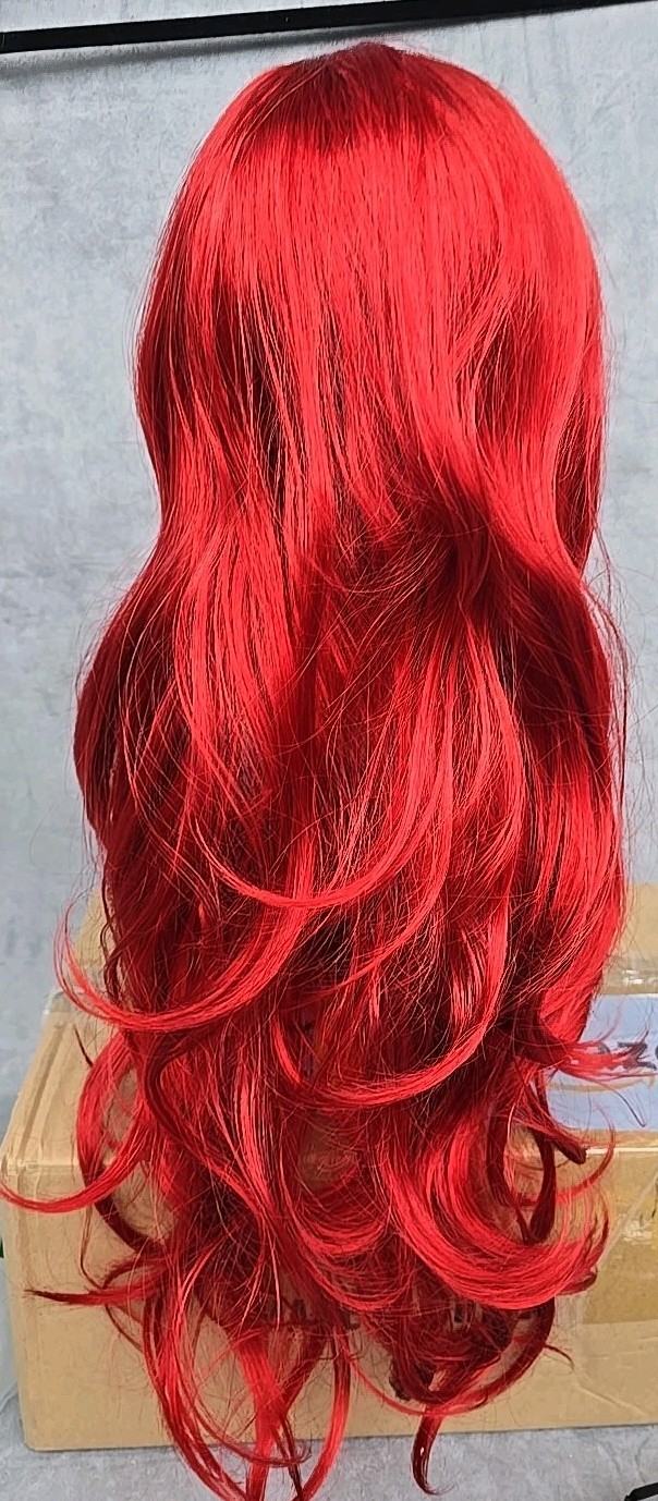 Beautiful Very Long Hair Red Wig Adult Little Mermaid or Brave Character – New