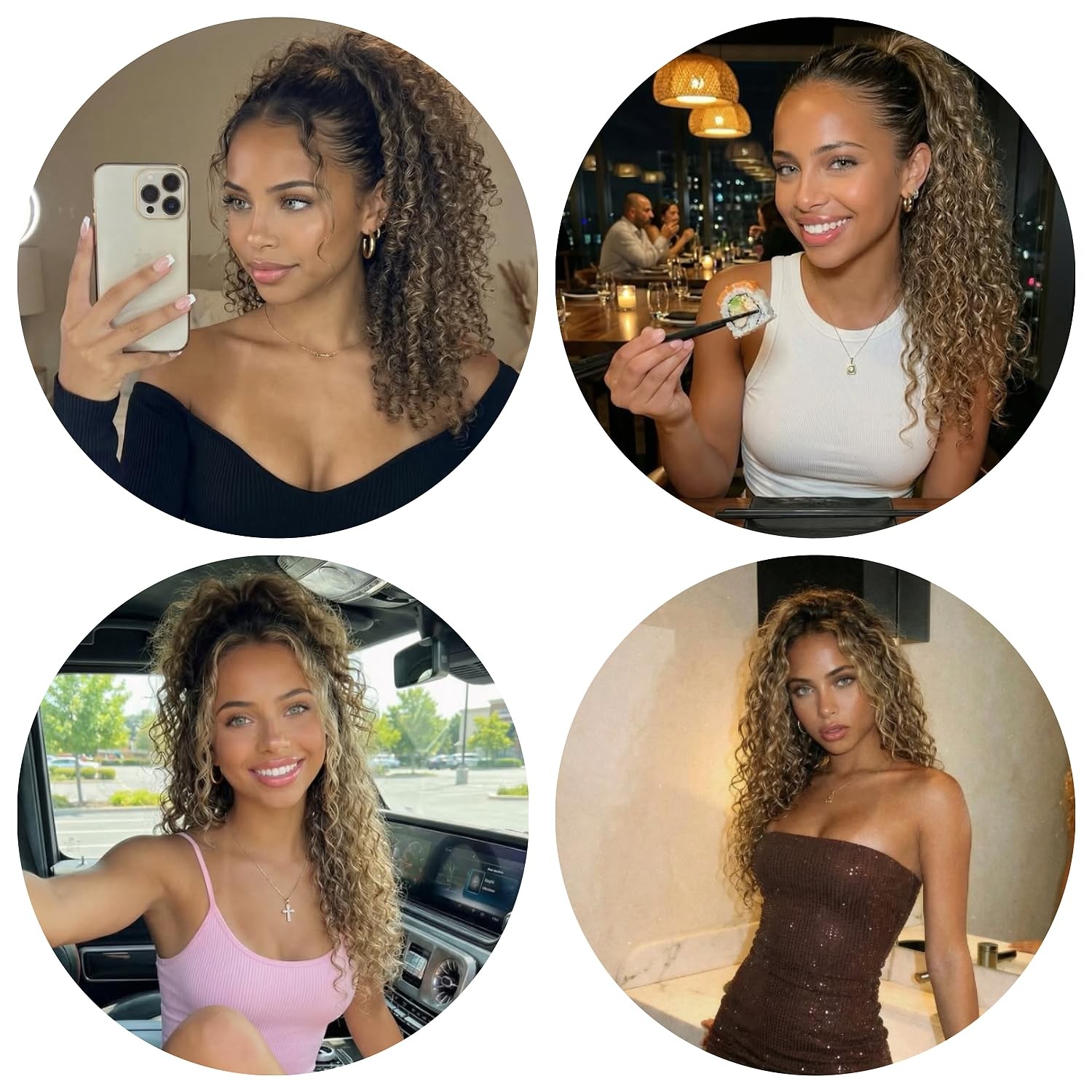 Limited Beauty Deep Wave Crochet Human Hair Extensions Honey Blonde Color 27 2