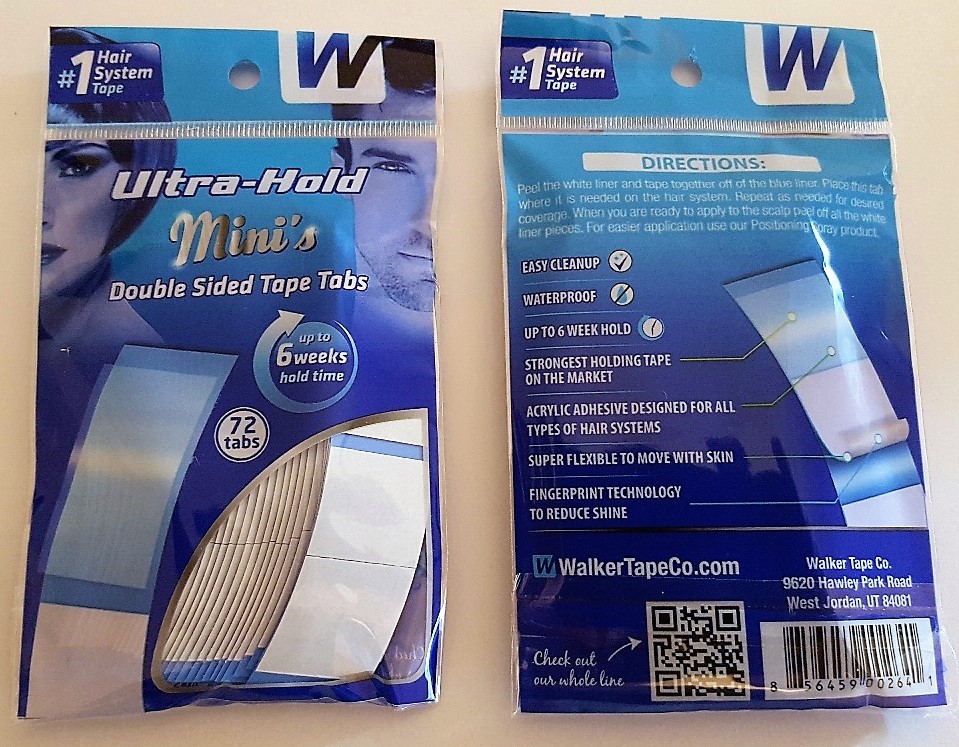 Walker Ultra Hold Tape Mini’s Double Sided Tape 144 Tabs Wig, Toupee, Hairpiece