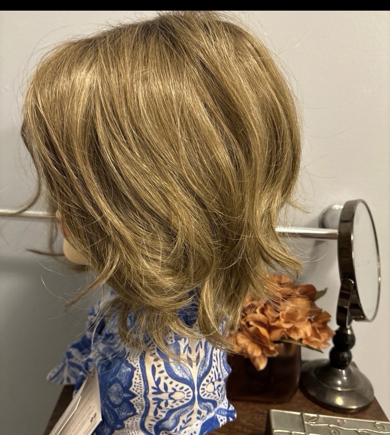 4 Synthetic Wigs, Stands, Wig Care System