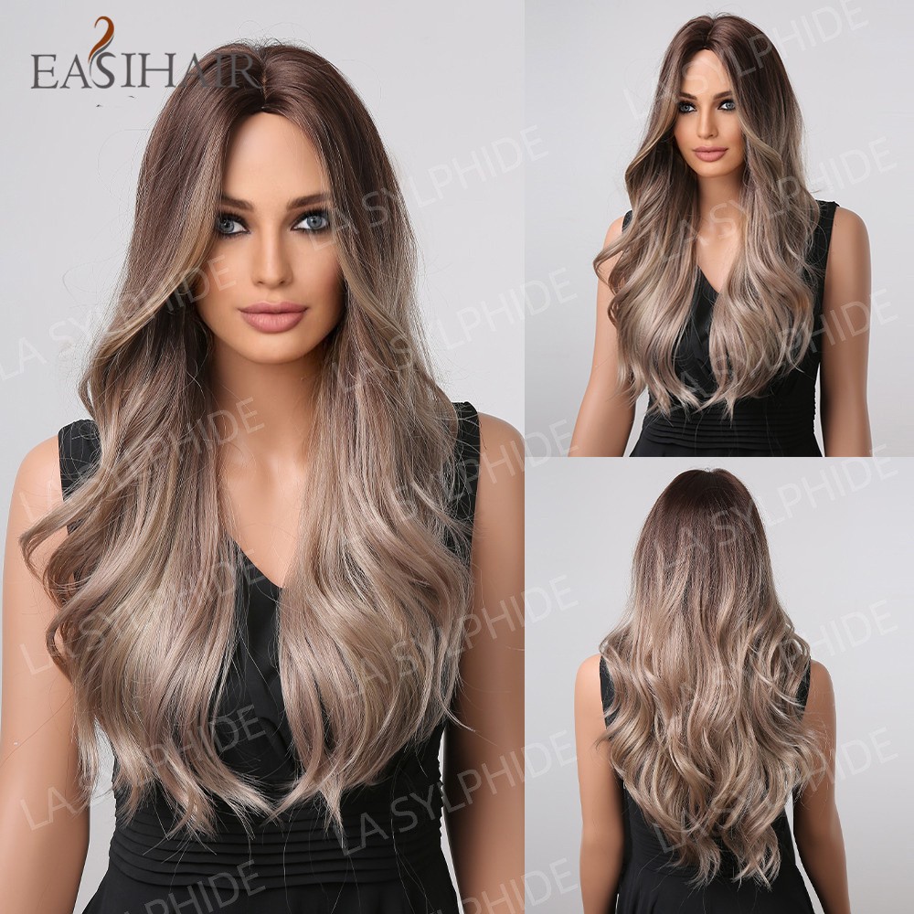 Trendy Multi-color Optional Long Curly Wig for Women Synthetic New Arrival Full
