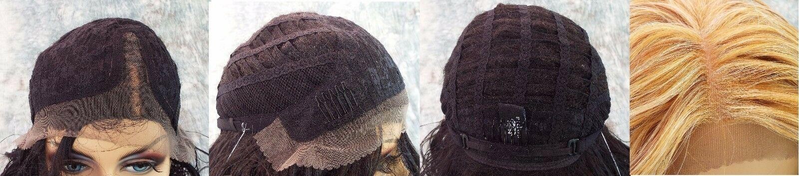 SWISS LACE FRONT LACE PART LONG CURLY HEAT FRIENDLY WIG CLR OM6.27.30 SEXY 1046