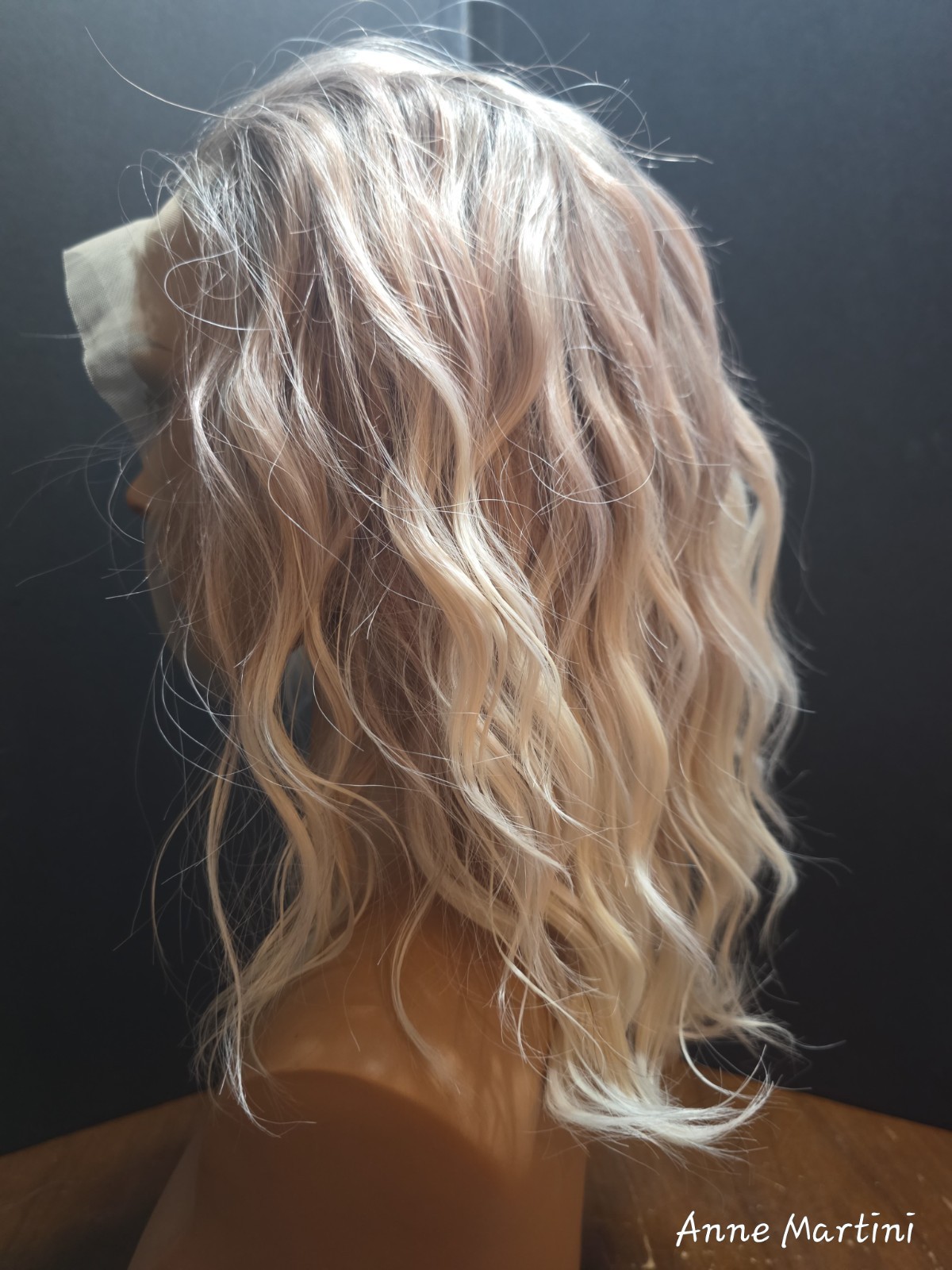 IMSTYLE ERICA Women’s Lace Front Synthetic Wavy Wig Ash Blonde 11-20in