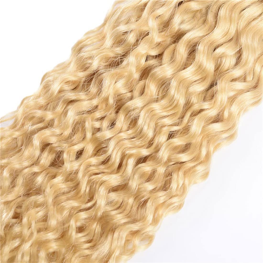 Habiliana 613 Blonde Jerry Curly Human Hair Bundles 12 14 16 Inch