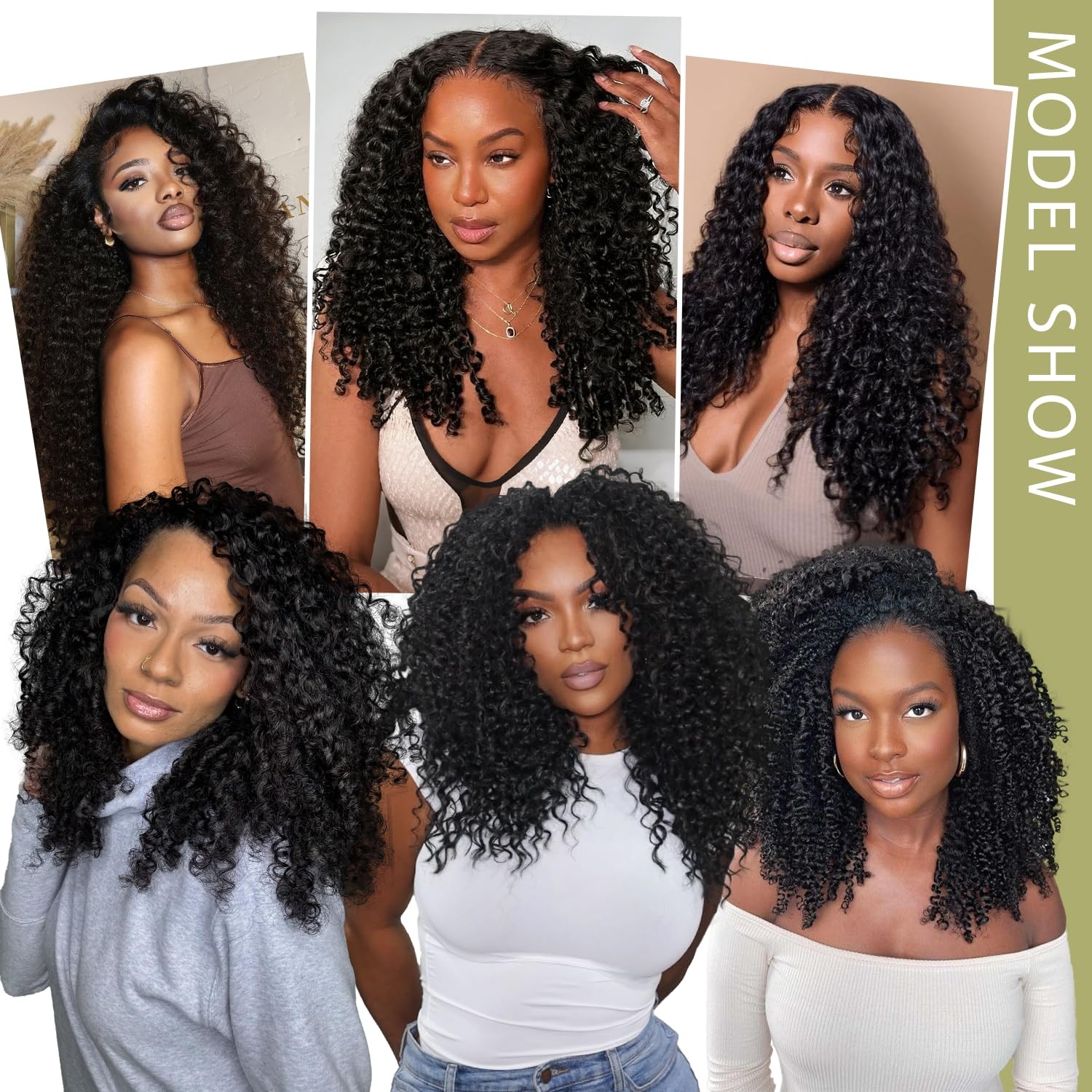 Olqzjzj Burmese Curly Bundles 18 20 22 Inch Natural Black100 Pure Protein Fiber