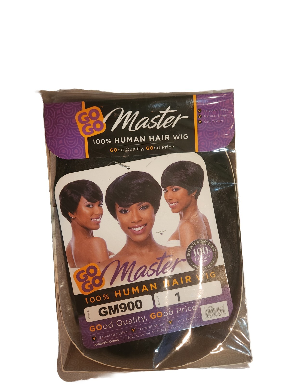 GO GO MASTER WIG – 100% HUMAN HAIR (GM901) COLOR 1