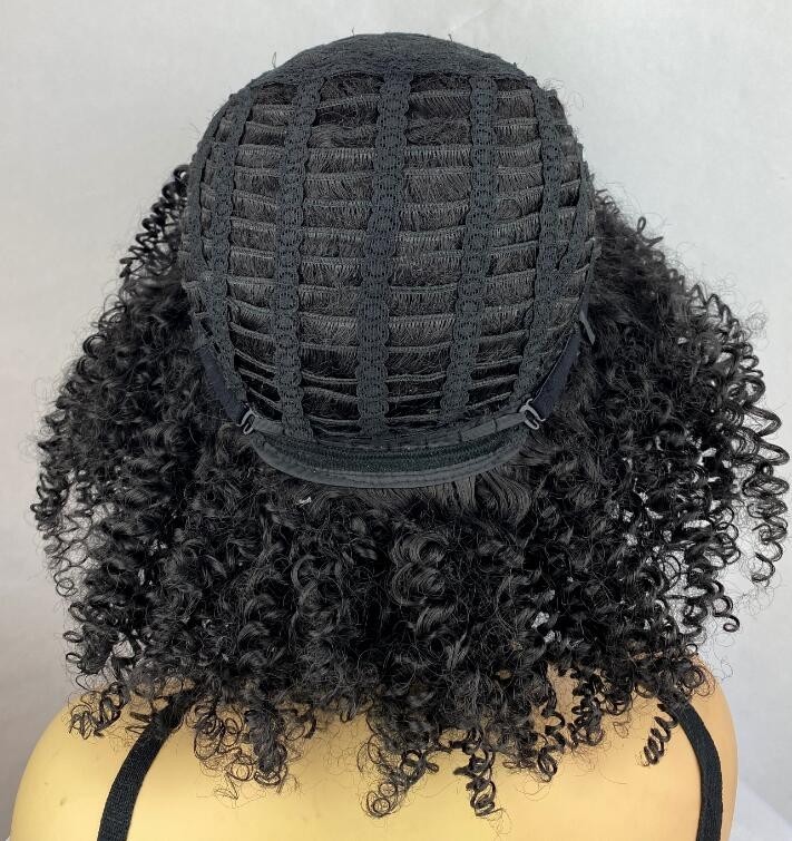 Afro Kinly Curly Synthetic Hair Wigs For African American Black Women