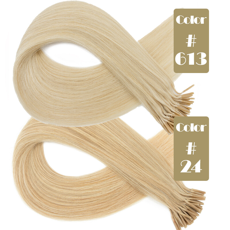 CLEARANCE Stick I Tip 100% Remy Human Hair Extensions Ketain Fusion Pre Bond