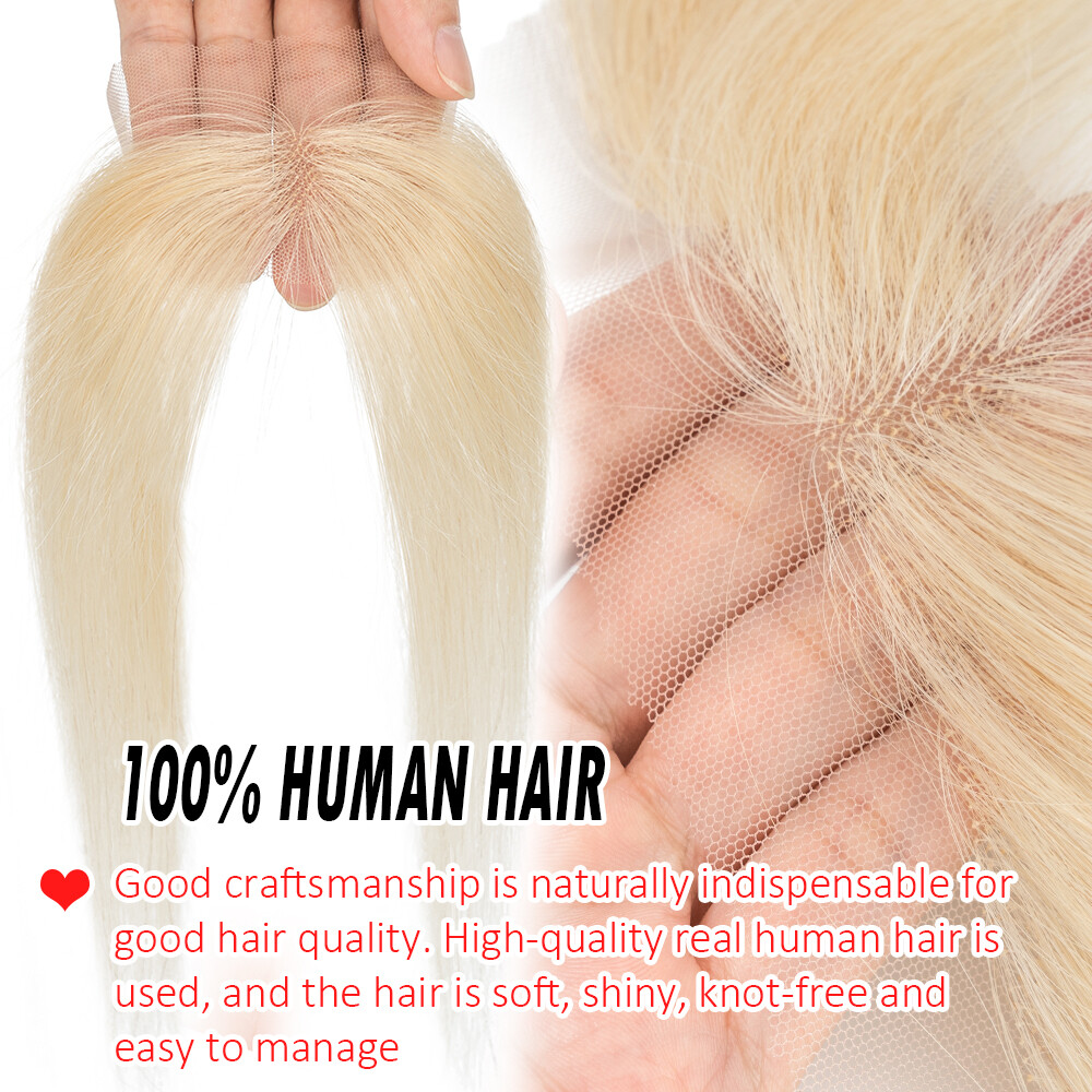 Forehead LACE Hairpiece Toupee Remy Human Hair Frontal Hairline Topper Men/Women
