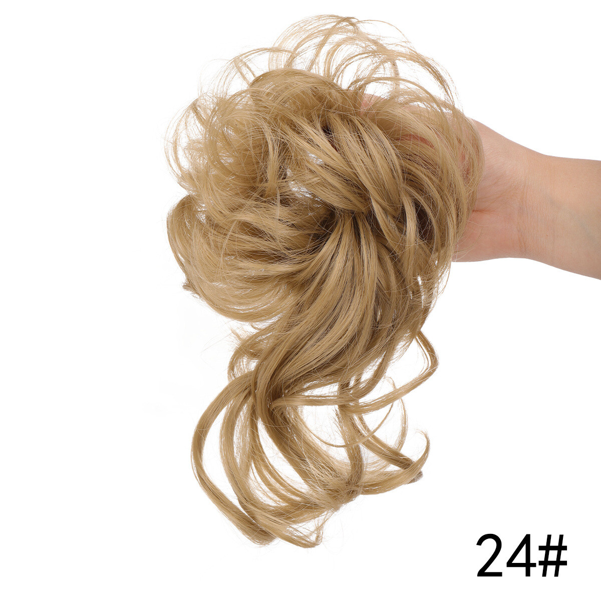 Messy Bun Hairpieces Chignon Curly Hair Extensions as Human Hair 3-5 DAYS DELIVE