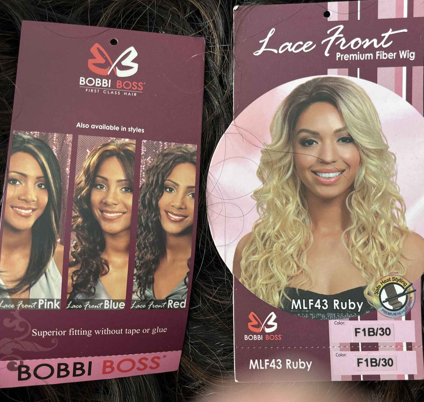 Long Big Wavy Layered Lace Front Wig BOBBI BOSS Ruby F1B/30