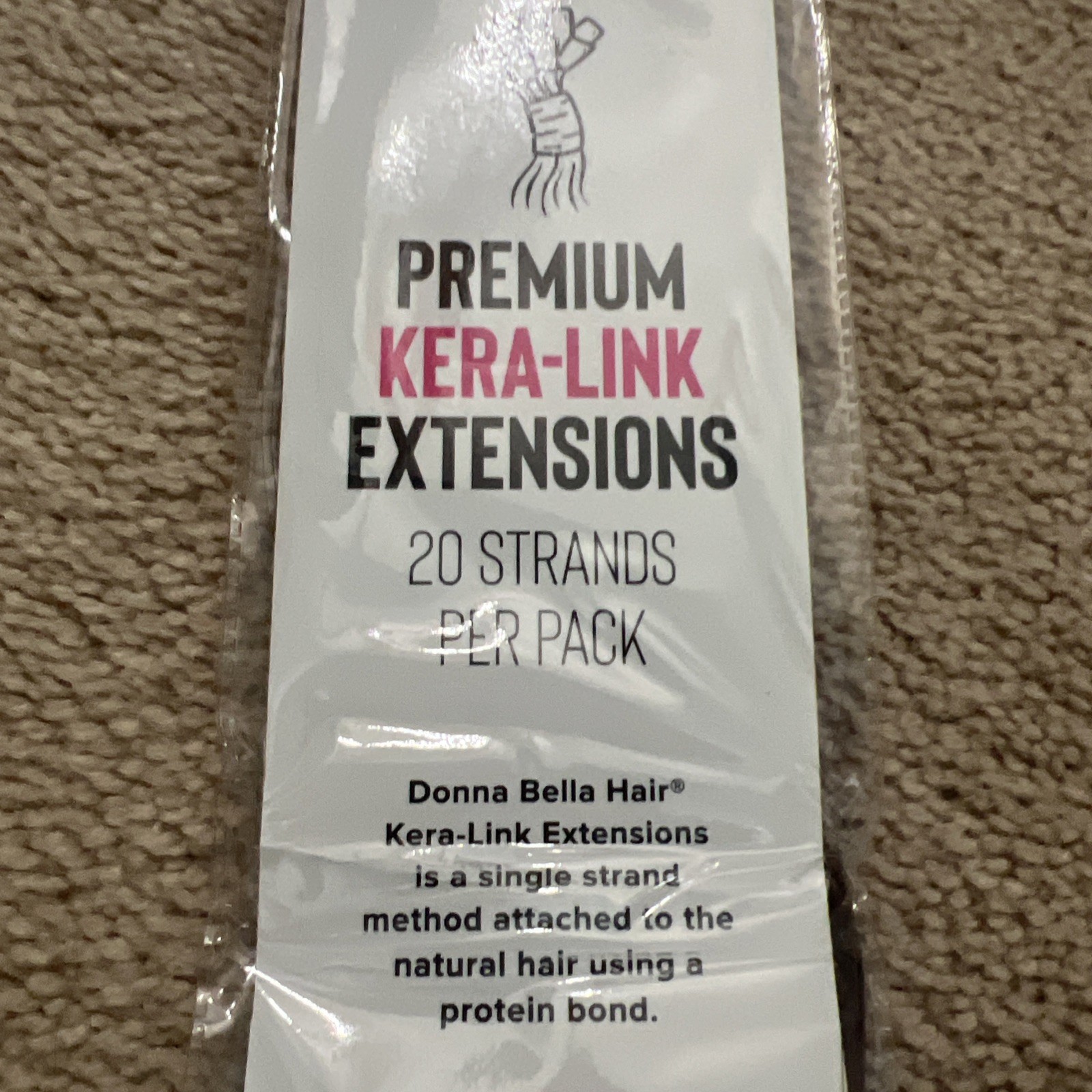Donna Bella Premium Kera-link Extensions 22inch , Color 2/27A Ombré