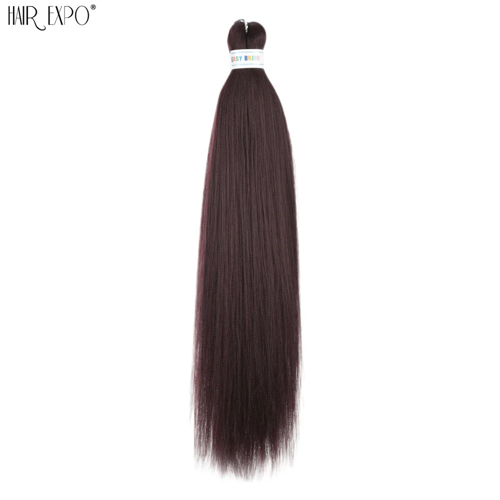 26Inch Easy Braids Synthetic Hair Colorful Pre Stretched Extensions Jumbo Ombre