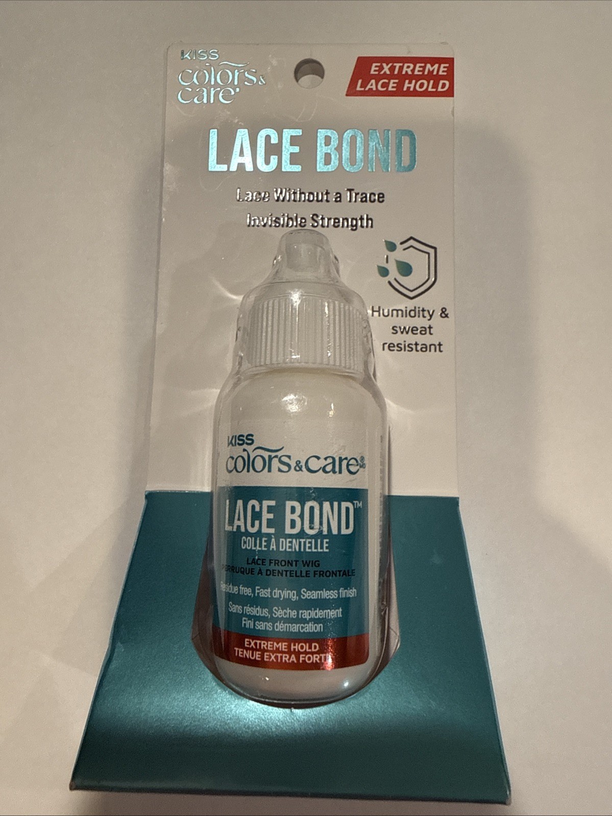 KISS Colors & Care Invisible Extreme Hold Wig Lace Bond Adhesive 1.1 FL OZ NEW