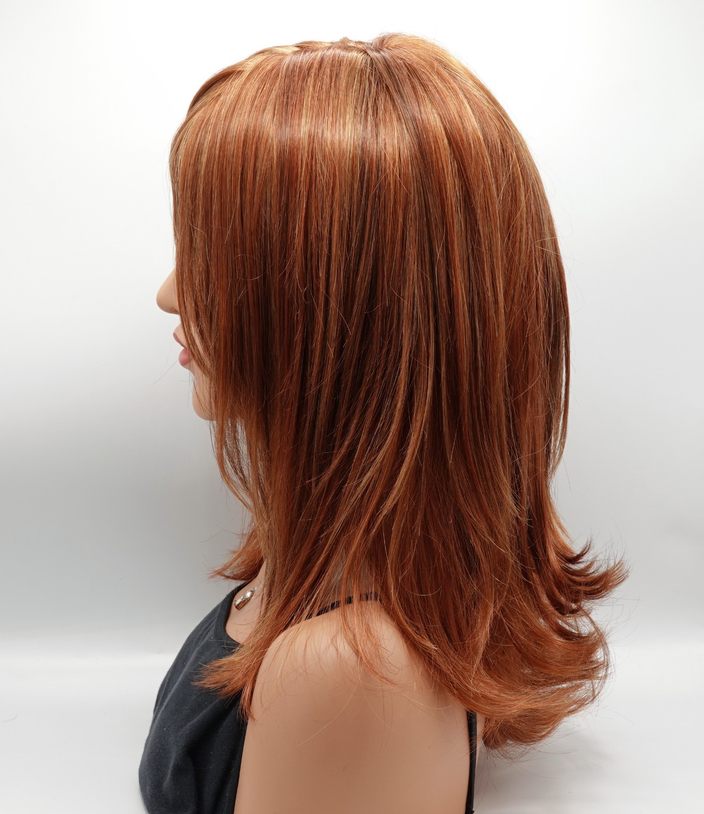 BOBBI Wig by ENVY, Lighter Red, *CLEARANCE!* Mono Top & Lace Front, NEW