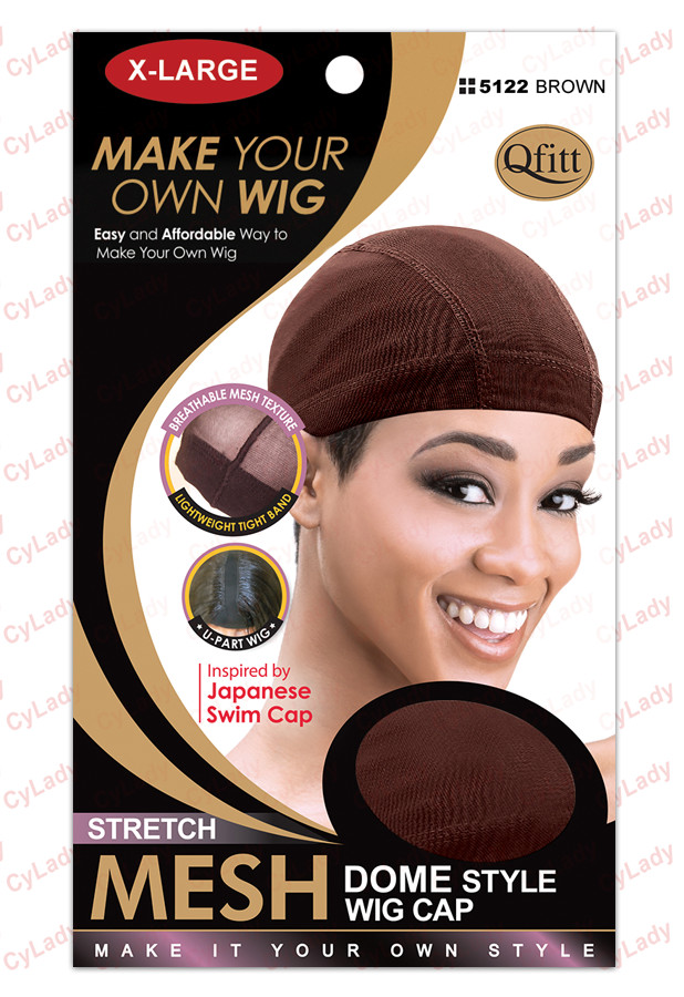 QFITT MESH DOME STYLE WIG CAP(3PCS) Black,Brown,Auburn,Beige Colors