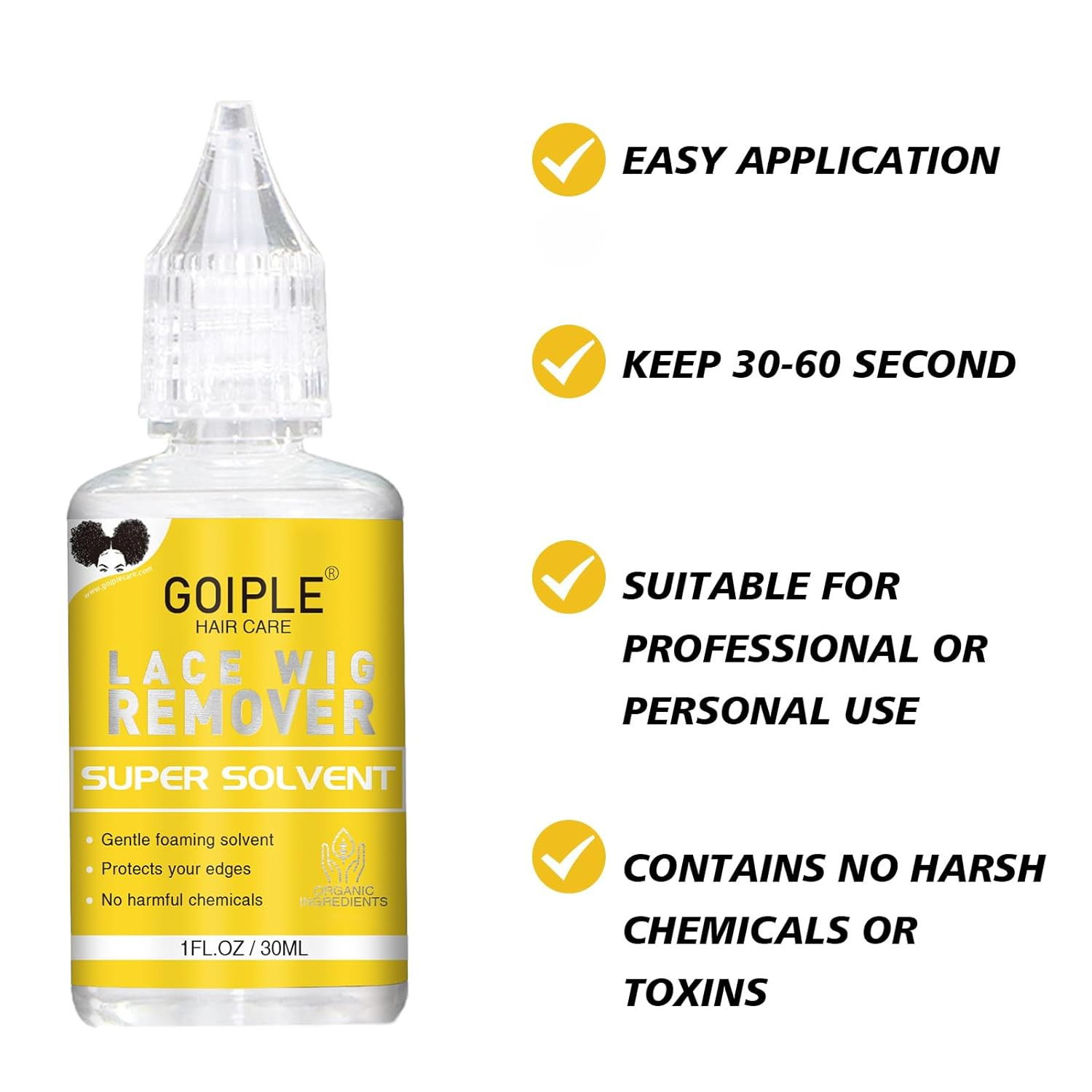 Wig Glue Lace Glue Waterproof Lace Front Wig Glue for Wigs with Tools and Hair W