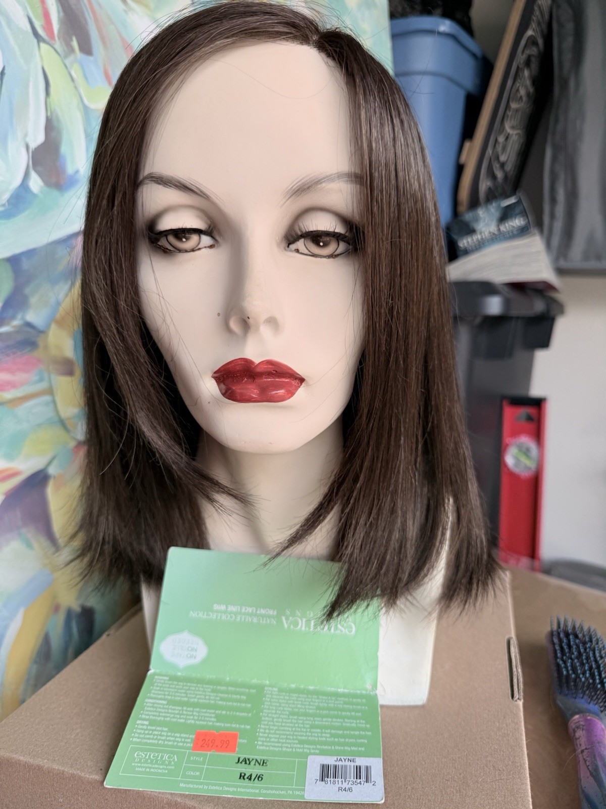 Estetica Designs Jayne Wig – Front Lace Line R4/6 Dark Brown