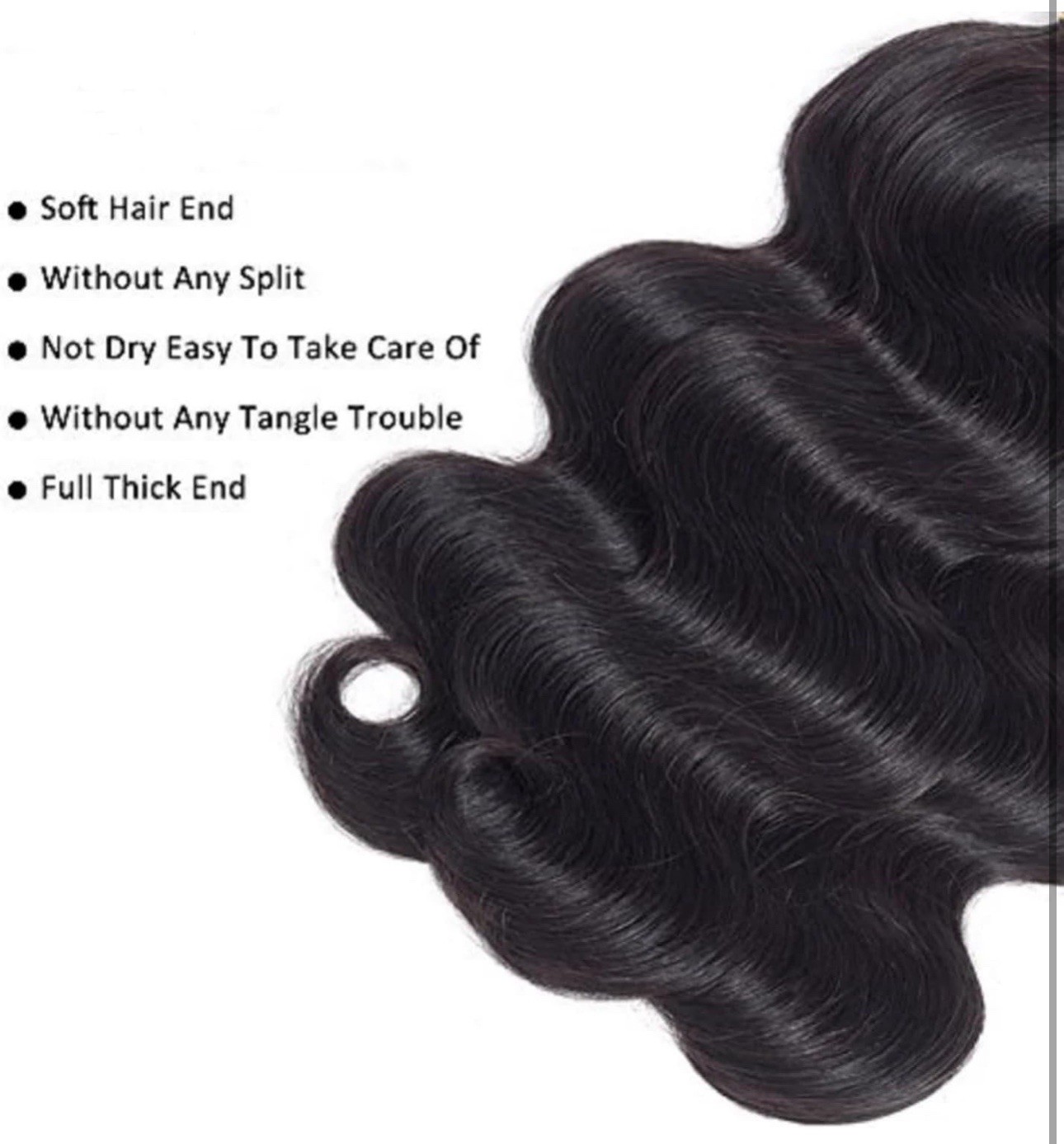 Fheaier Body Wave 4 Bundles Human Hair 14 14 14Inches 10A 100% Virgin Brazil