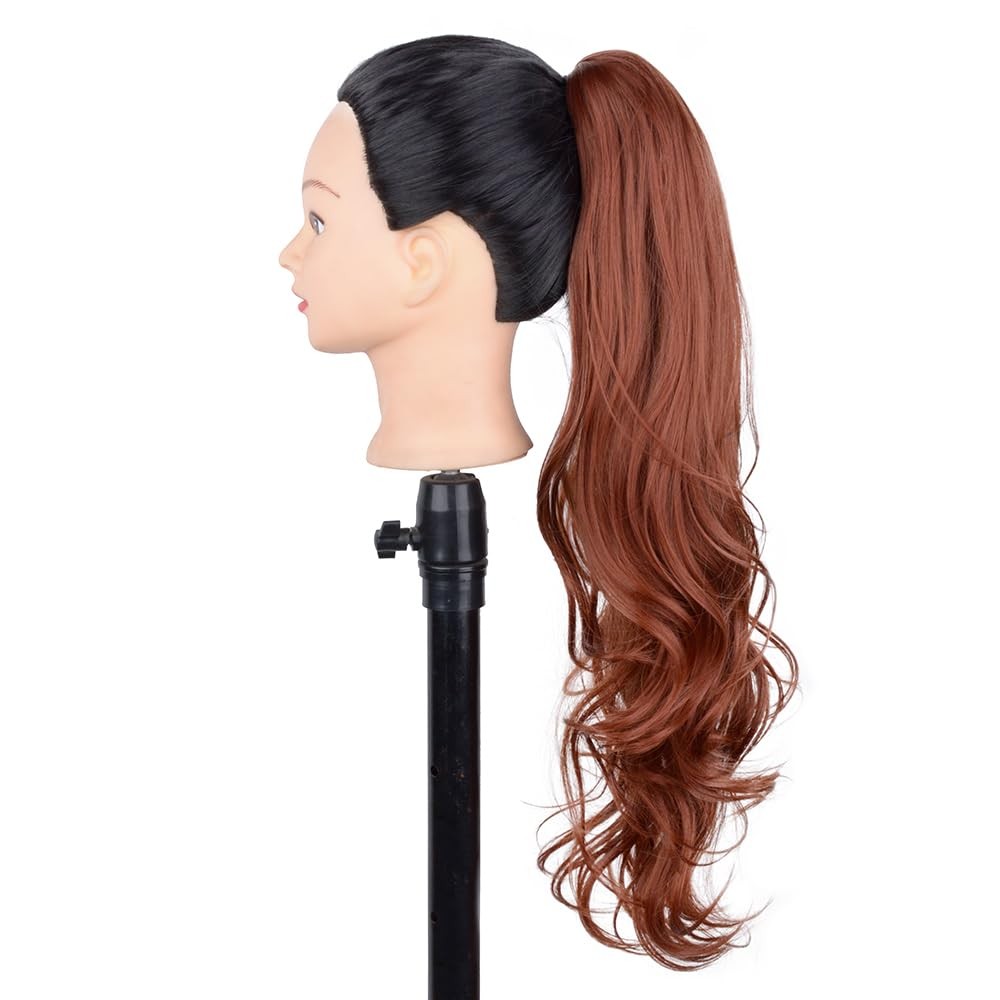 20 Inch Claw Pony Tail Extension for , Long Corn Wave Ponytail Extension Copp…