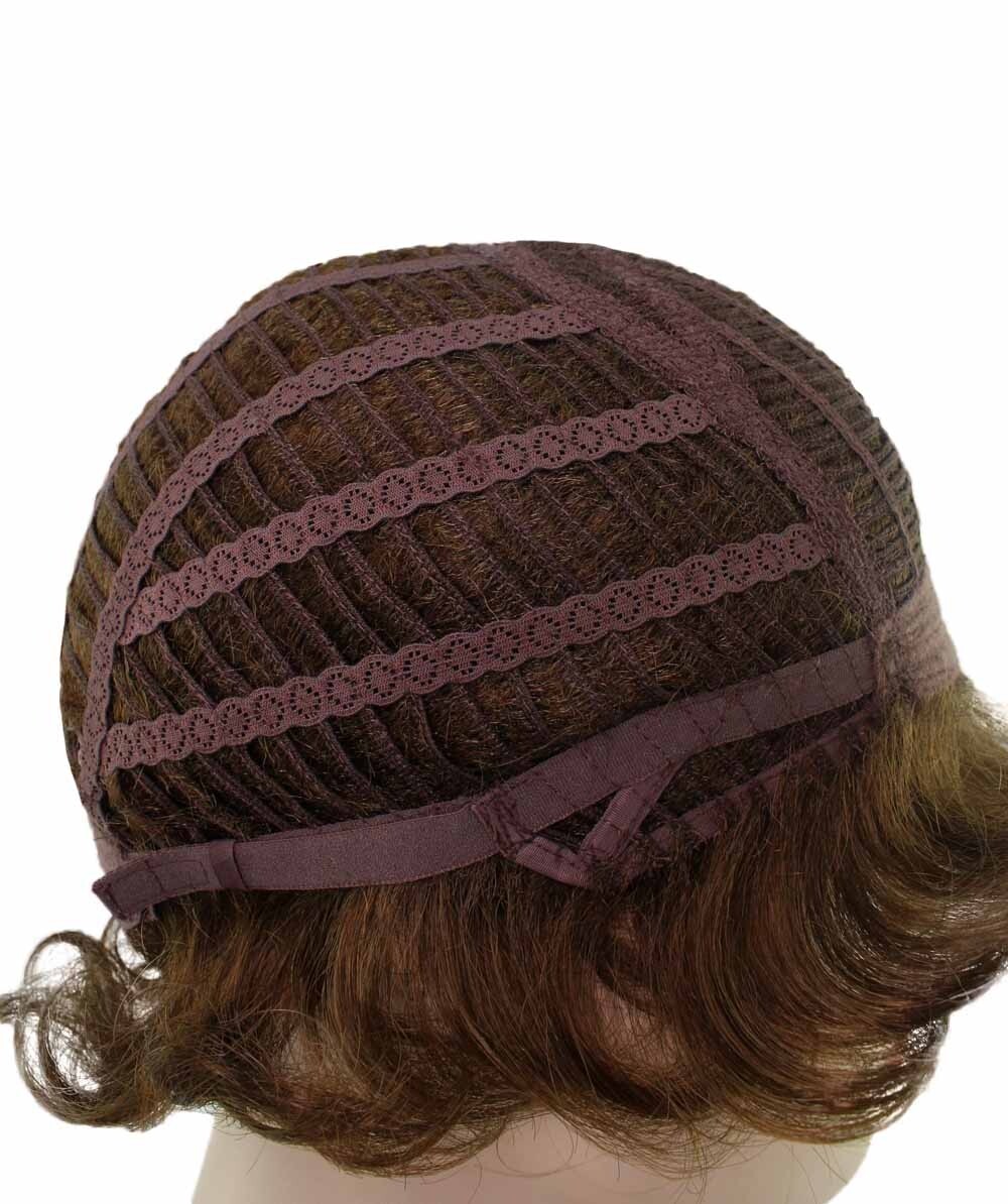 Monroe – Curly Kanekalon Synthetic Fiber Full Wig, 4 – 4.5 in, Light Brown