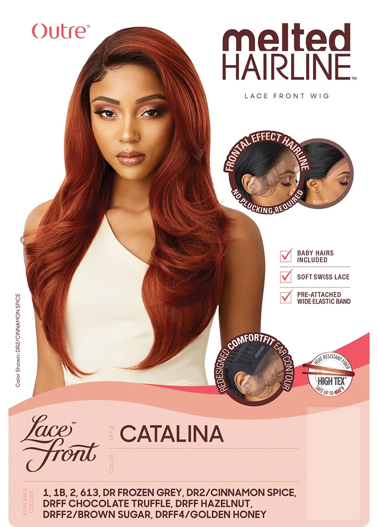CATALINA by OUTRE Melted Hairline HD Lace Front Synthetic Soft Swiss Lace Wig