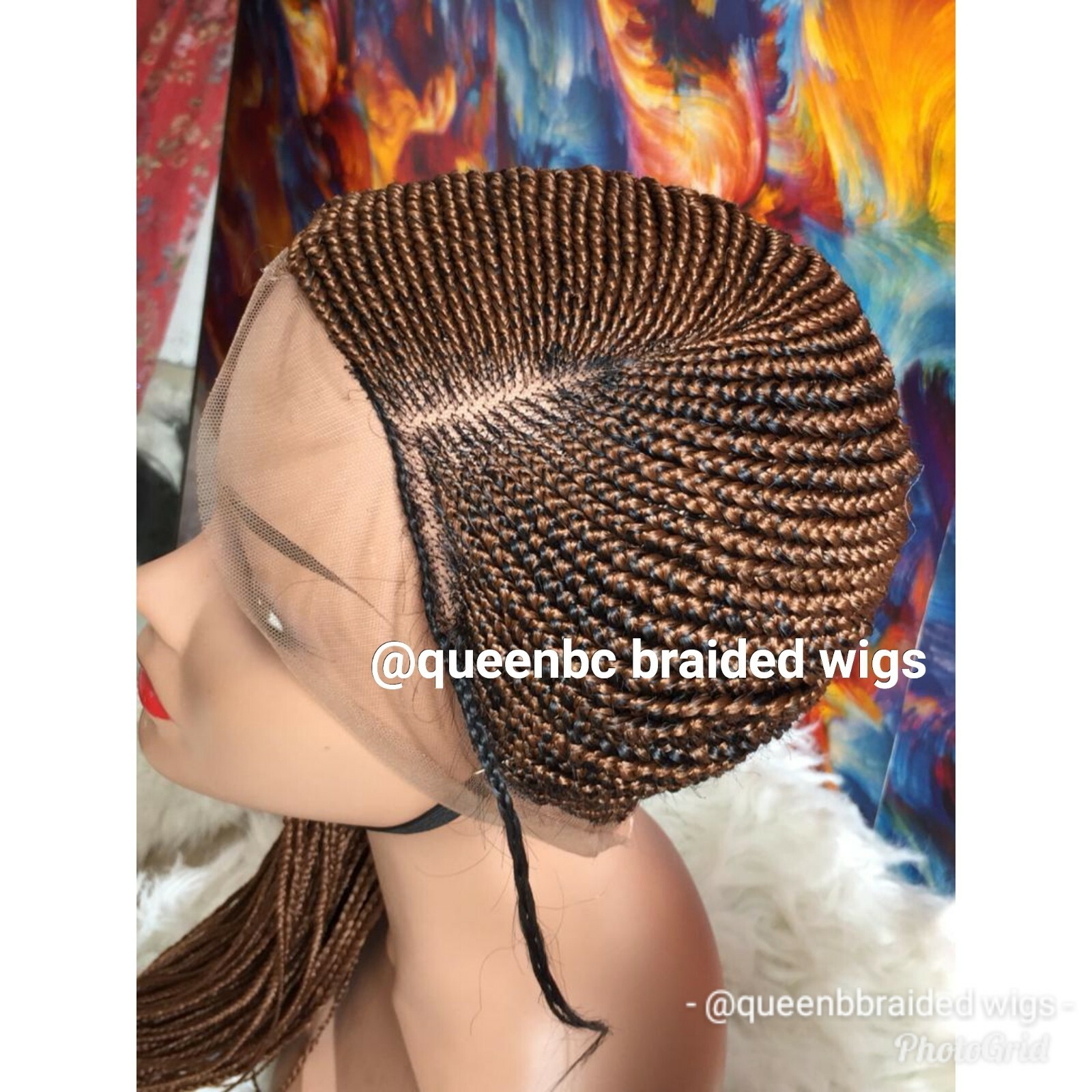 Braided Wig :lemonade braids cornrows with lacefrontwig.pre-order only 2-3WEEKS