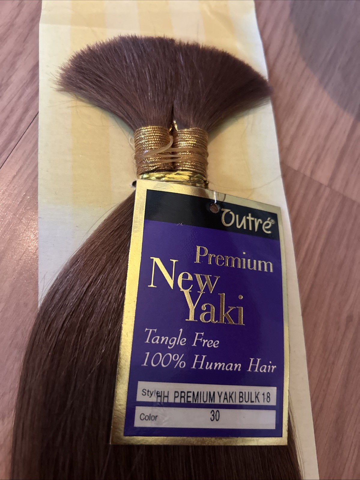 100% Human BULK BRAIDING Hair Ext. 18”inch. Color #30. 1 Pack For $ 25