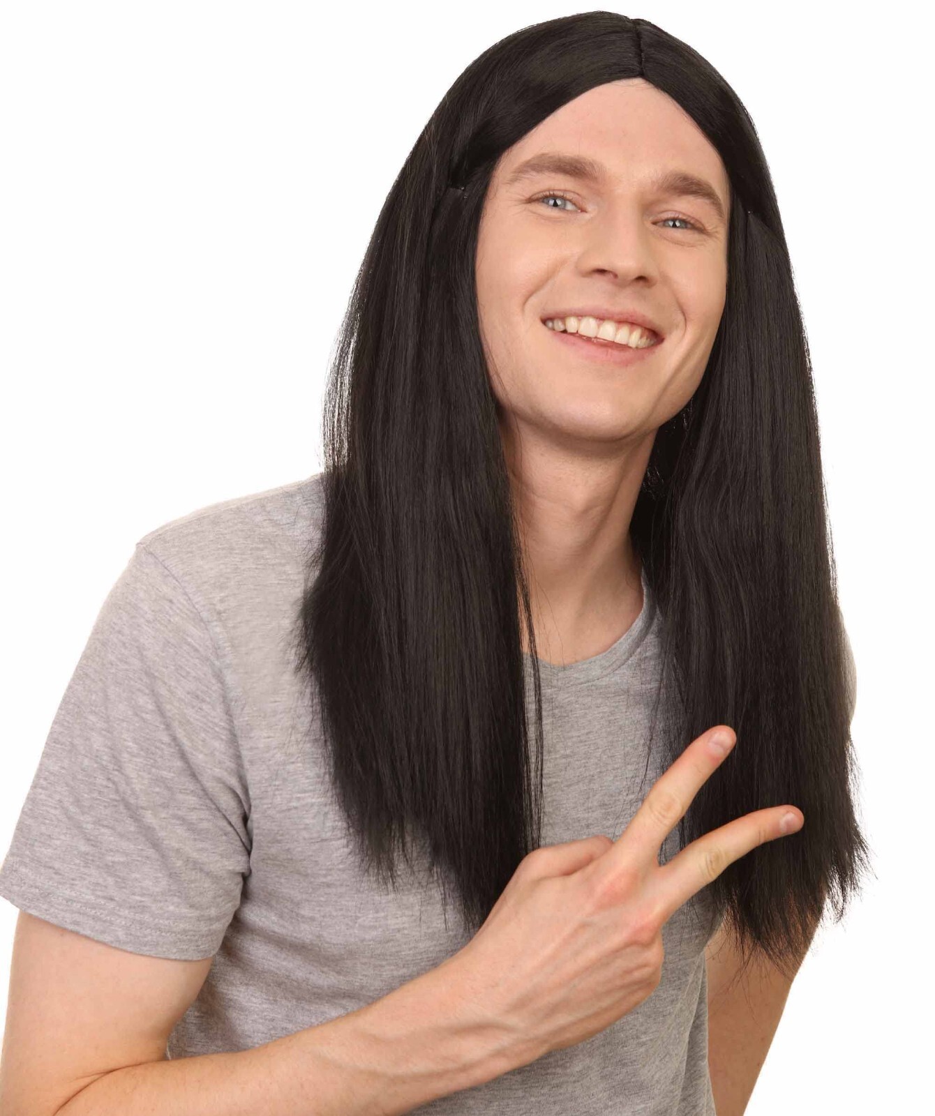 Sword Womens Wig | Black Long Wig | Premium Breathable Capless Cap | HM-269