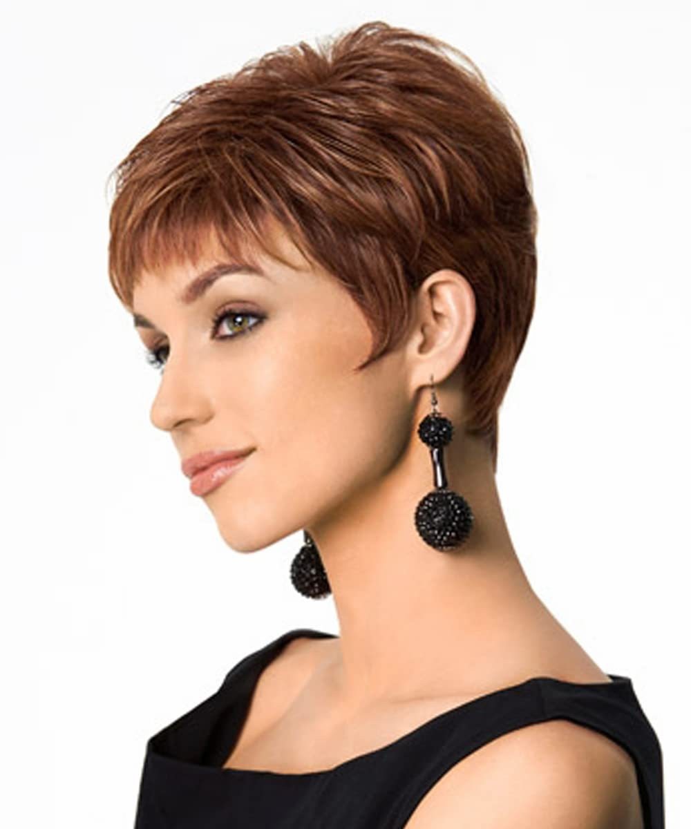 Fashion Side Bang Short Wig for Women European American Style Synthetic Full