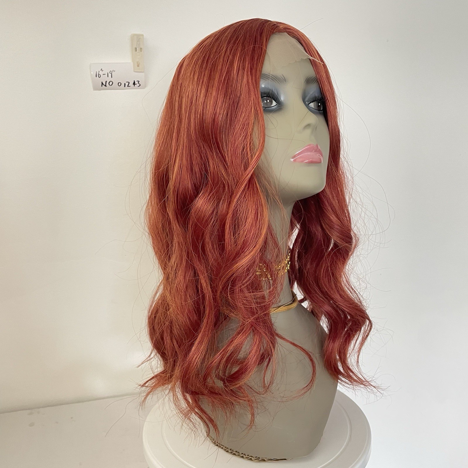 WIG. NO01243 (16-19 inch)one size adjustable elastic band.