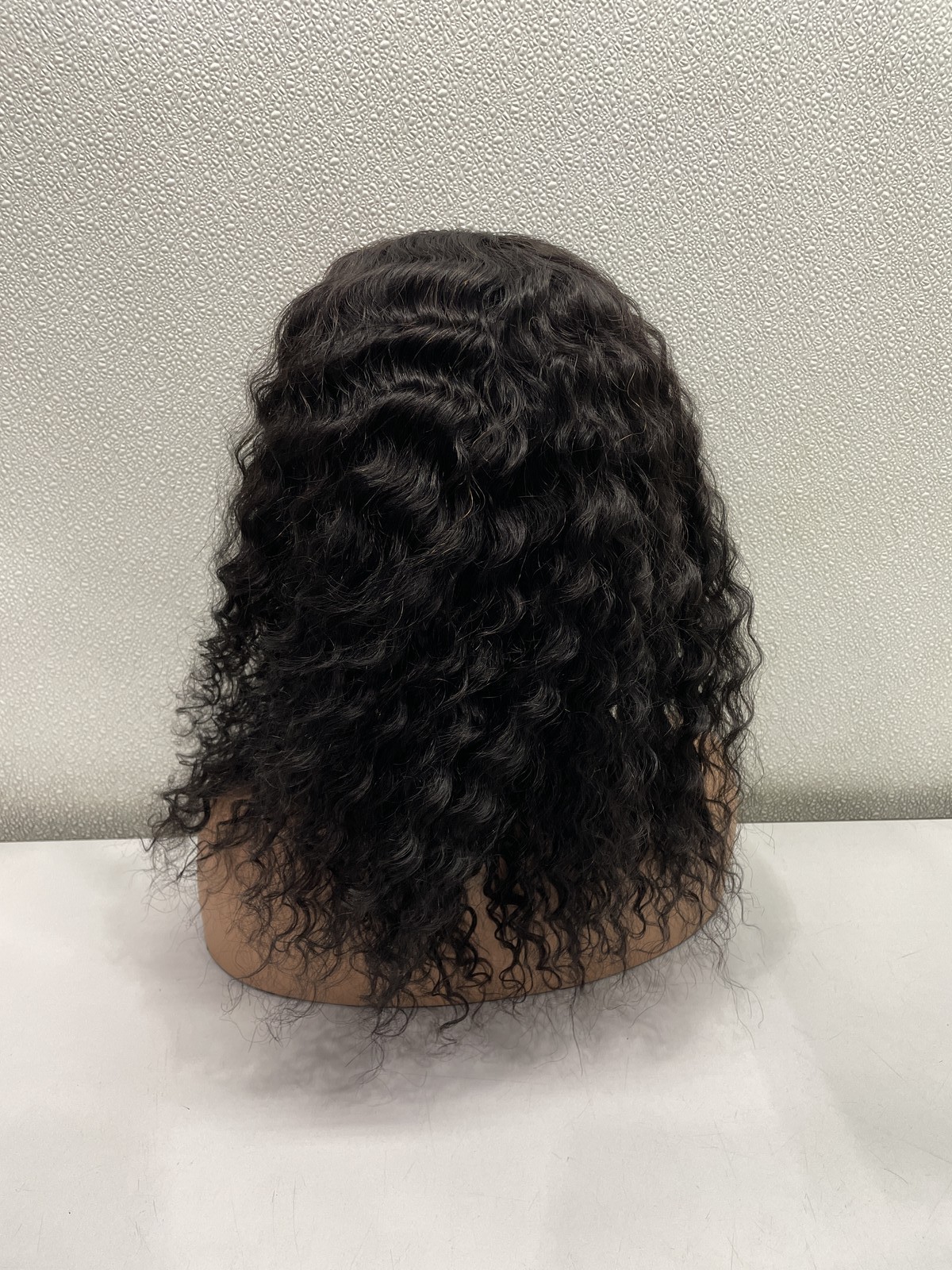 Nicmiss Natural Black Deep Wave Human Hair Headband Glueless Wig 16″