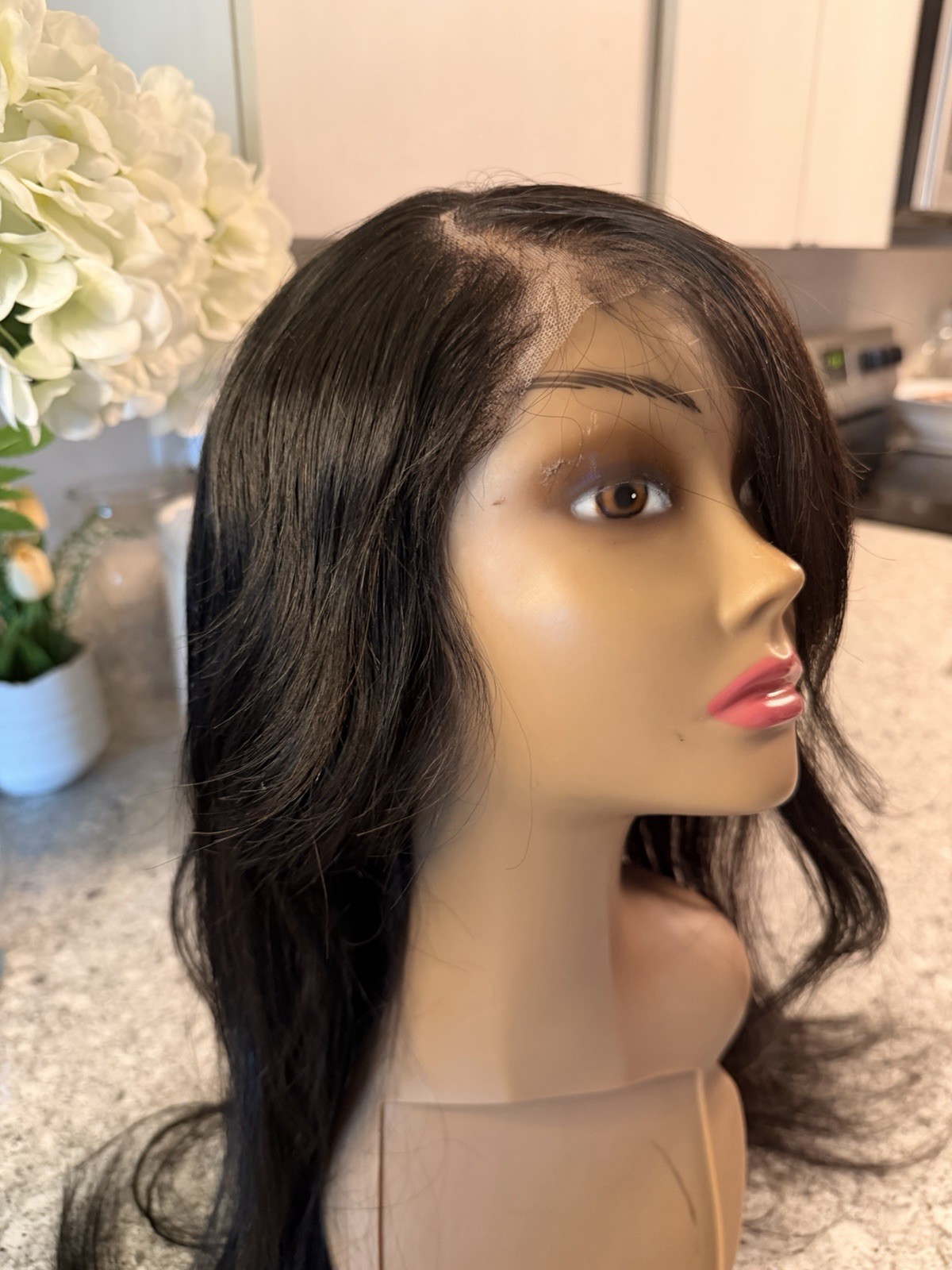 High quality Vietnames Human Wavy Hair 24 Inches Lace not bleached yet New