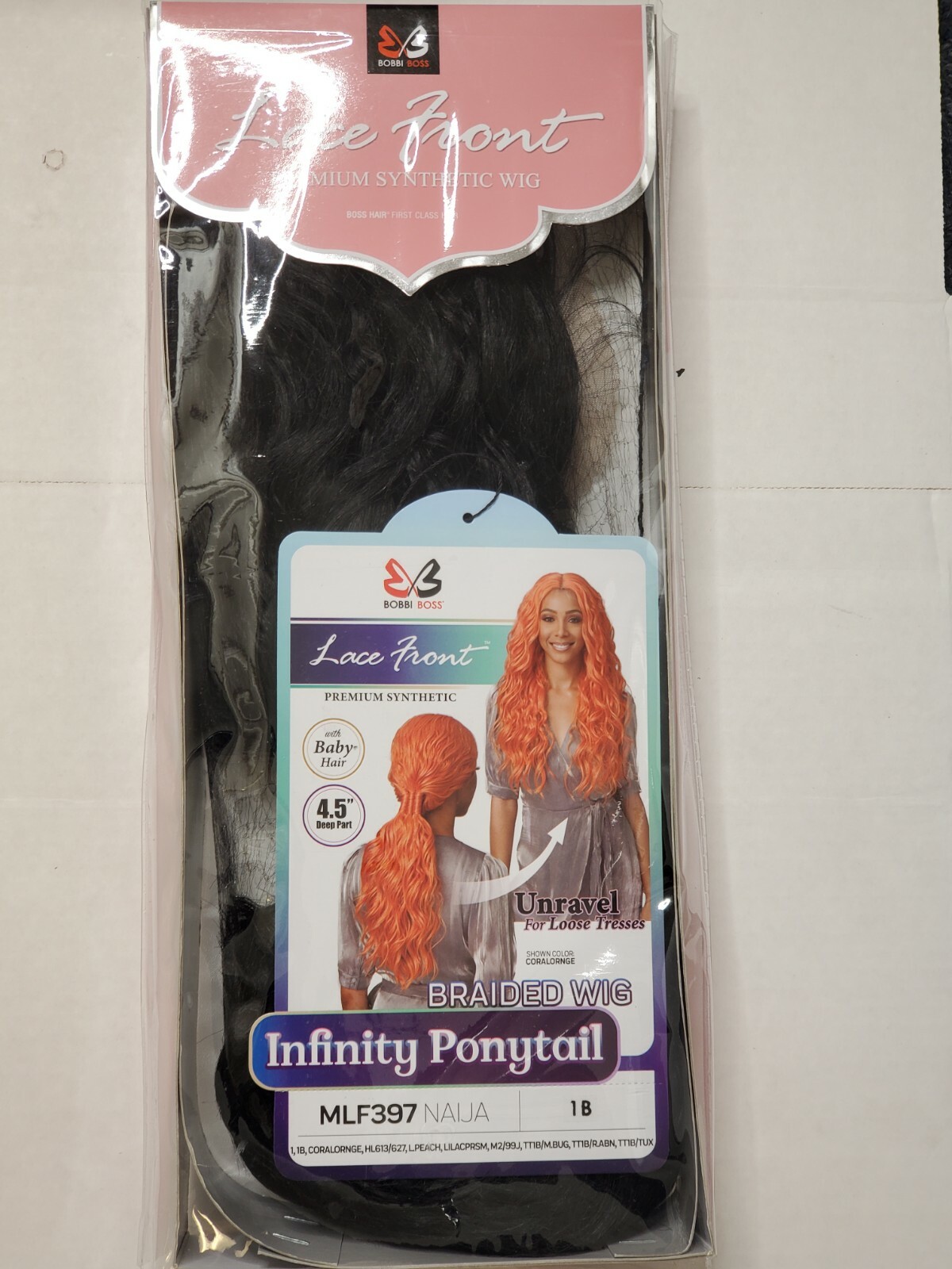 mlf397 Pony tail Lace front, Bobbi Boss, New, colors 1, 1B, 613/627,TT1B/TUX