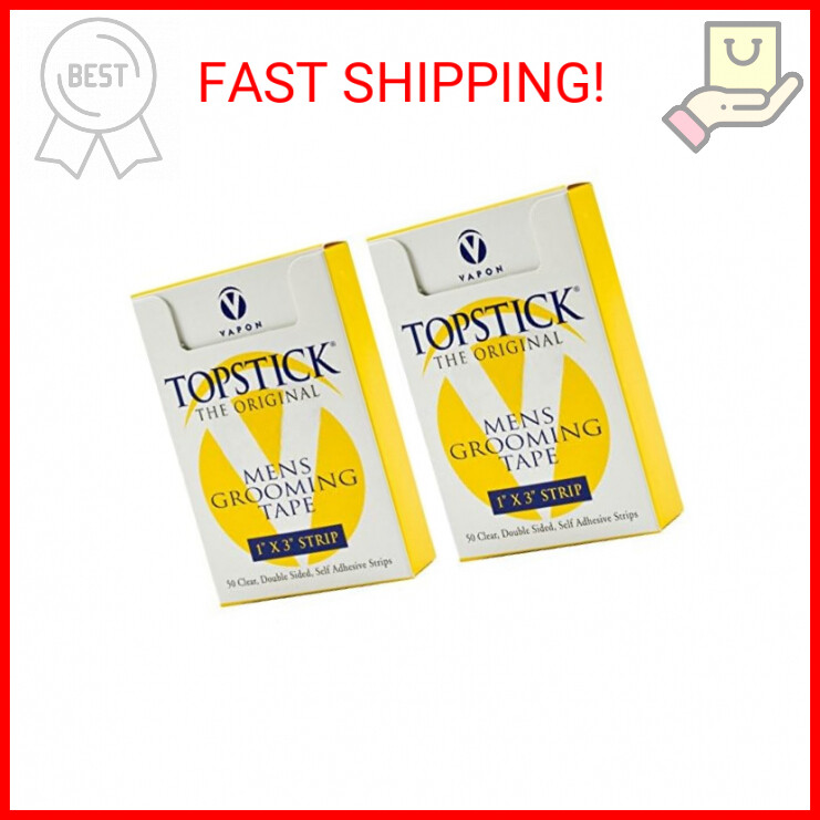 Vapon Topstick 1″ X 3″ – 50 Strips in each box (2 boxes) Hypo-Allergenic All Pur