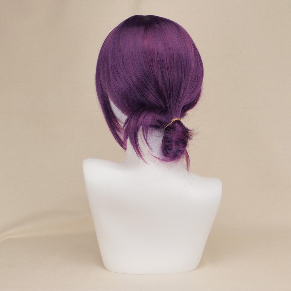 Bomb Devil Girl Deep Purple Pre-Styled Ponytail Wig Heat Resistant Cosplay Party