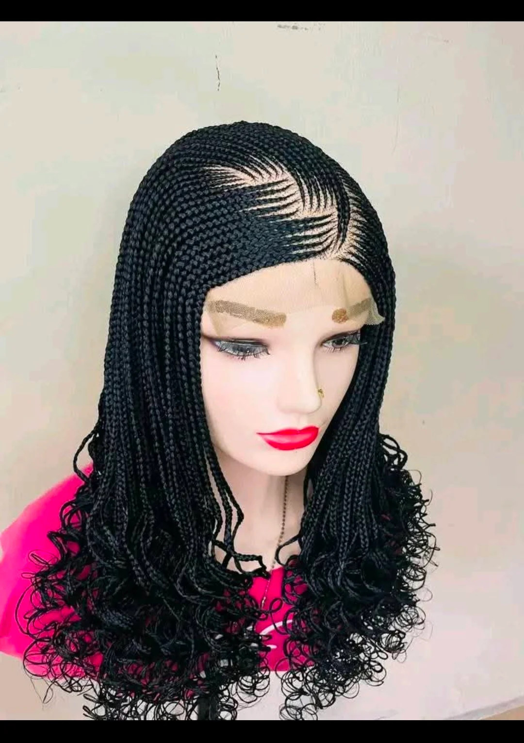 Adomac 055 Synthetic Braided Wig Unisex Easy Styling for Versatile Looks