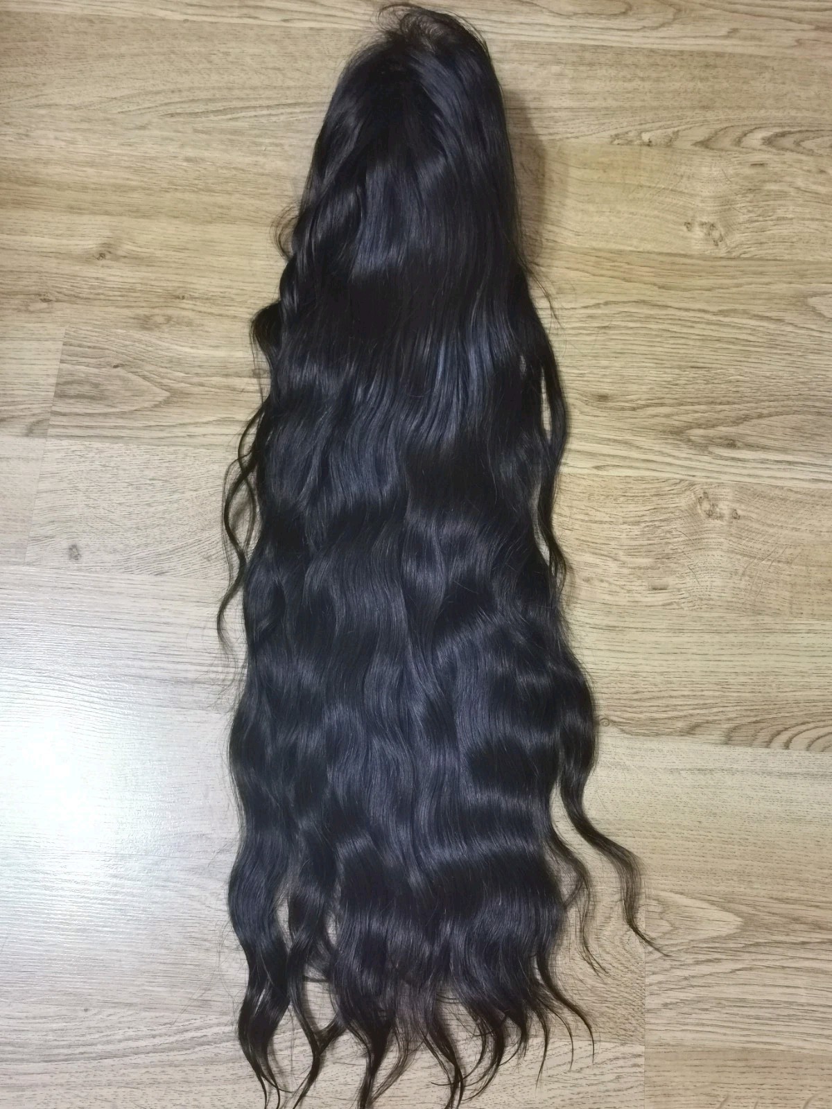 28″ High Quality 13×6 Lace Front Natural Black Straight Human Hair wig