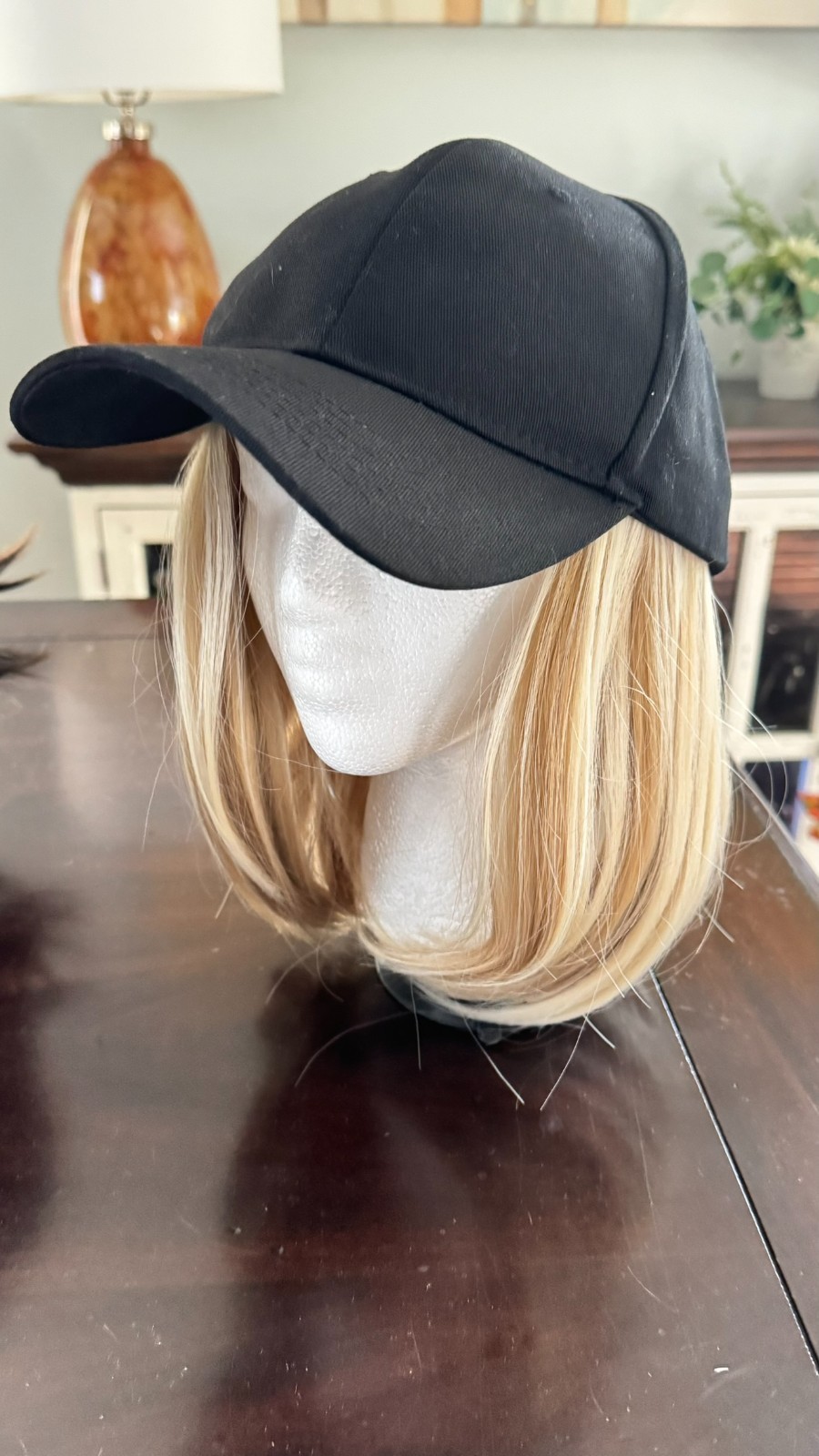 CLASSIC HAT WITH HAIR by HENRY MARGU, Black Baseball Cap *6 Colors *New*
