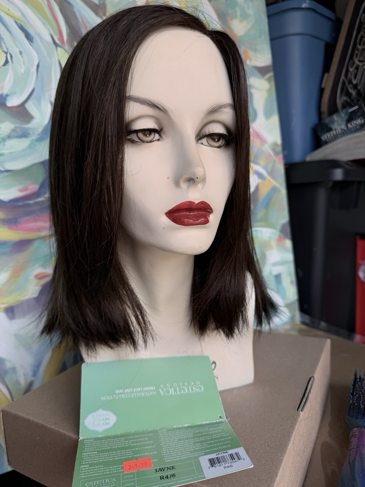 Estetica Designs Jayne Wig – Front Lace Line R4/6 Dark Brown