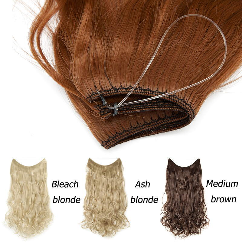 100% Natural One Piece Hair Extension 3/4 Full Head Hairpiece As Human Ombre mix