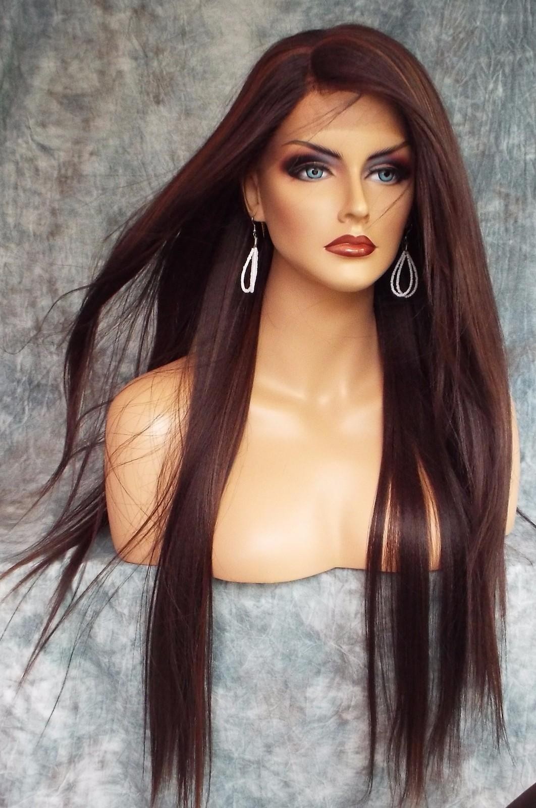 LACE FRONT C PART STRAIGHT WITH SIDE BANG WIG CLR FS4.30 GORGEOUS SEXY 468