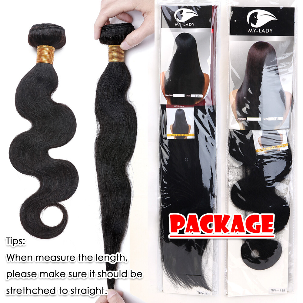 100% Human Hair Bundles Remy Virgin Hair Extensions Straight / Body / Water Wave