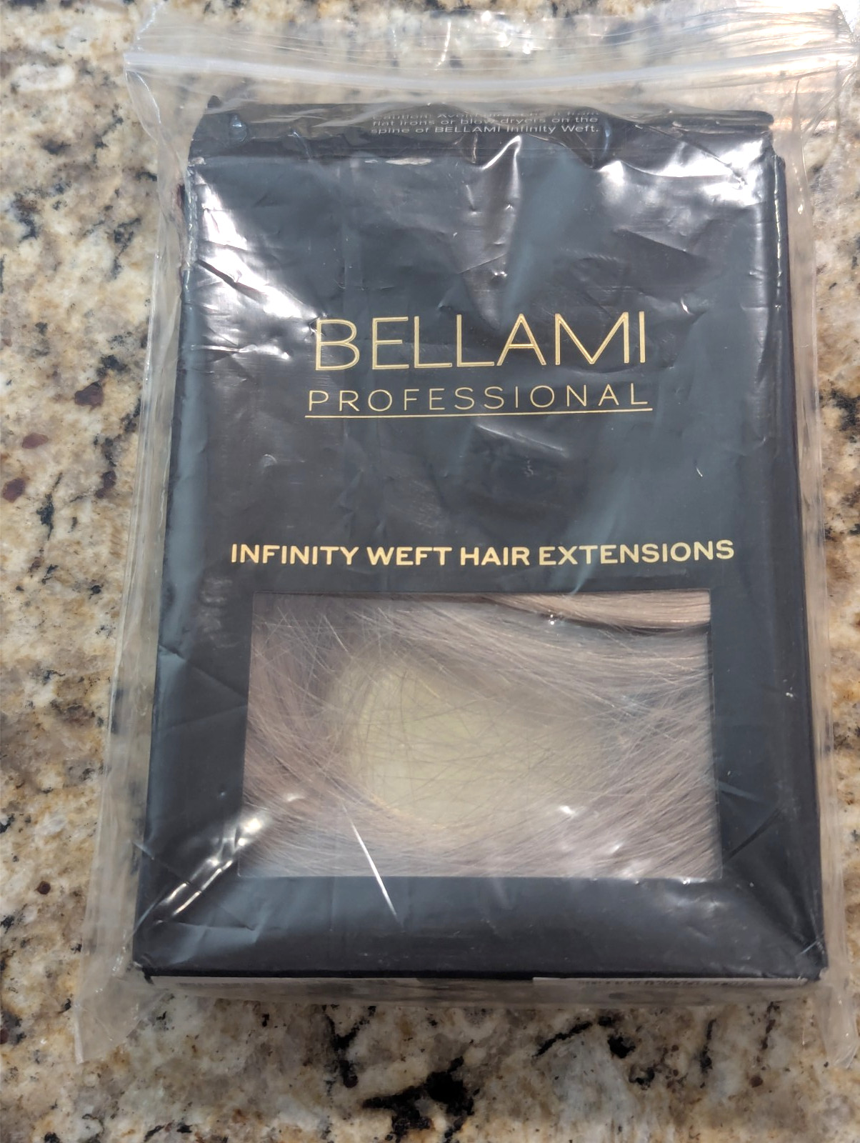 Bellami 16″ Infinity Weft Hair Extensions Hybrid Blends Pearl Blonde #8C/#88