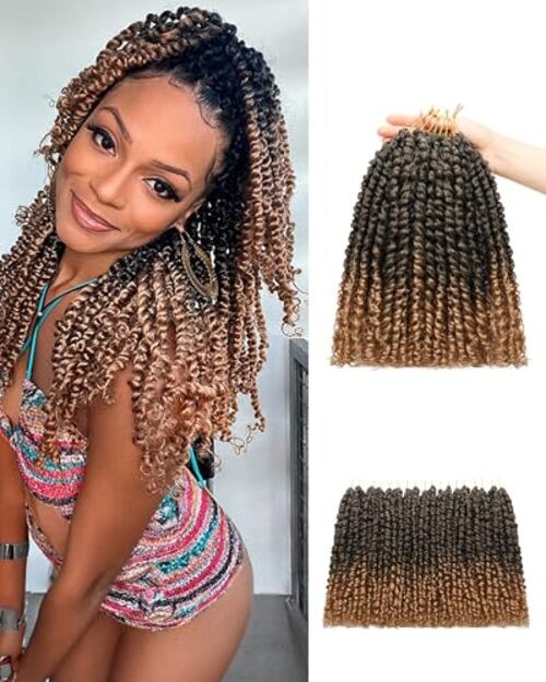 Pre-looped Passion Twist Crochet Hair 14 Inch 8 14 Inch (Pack of 8) T27
