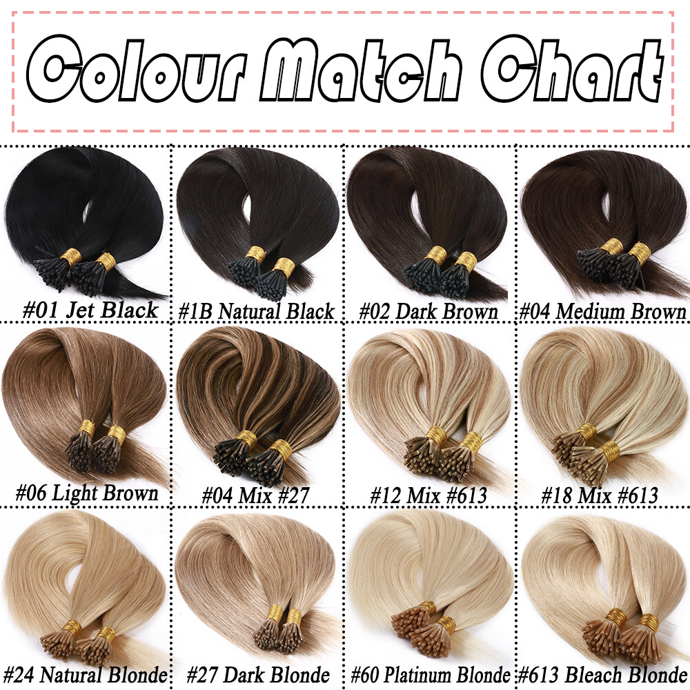 Highlight Balayage Thick Bonds Micro Ring Stick I Tip Remy Human Hair Extensions