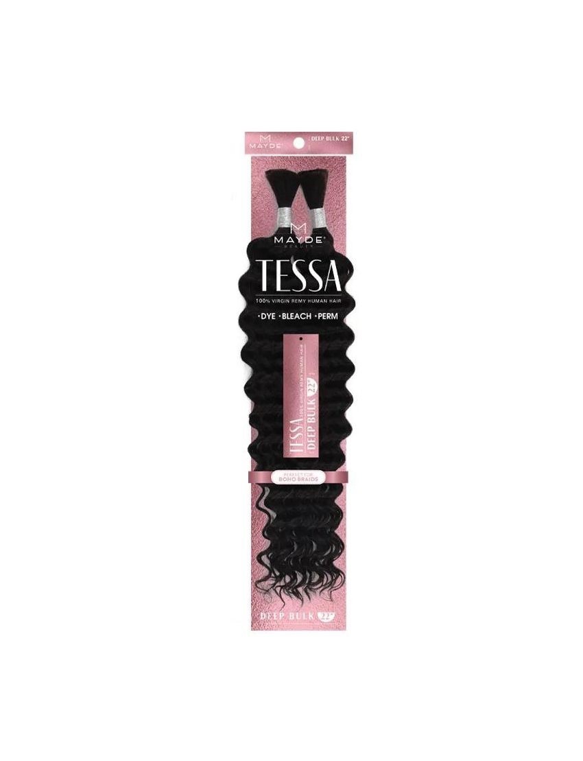 Mayde Beauty Tessa 100 %Virgin Human Hair Braid Deep Bulk 22 “ Copper
