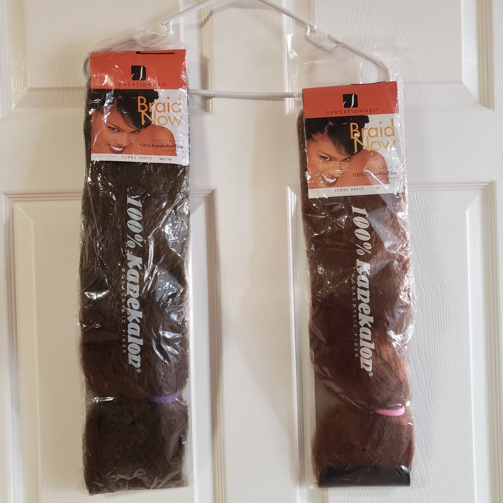 Sensationnel Jumbo Braid (lot of 2) 100% Kanekalon Fiber Colors 30 and M27/1B