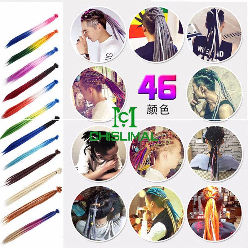 20in Ombre Dreadlocks Extensions Crochet Braiding Hair Dreads Locs Synthetic New
